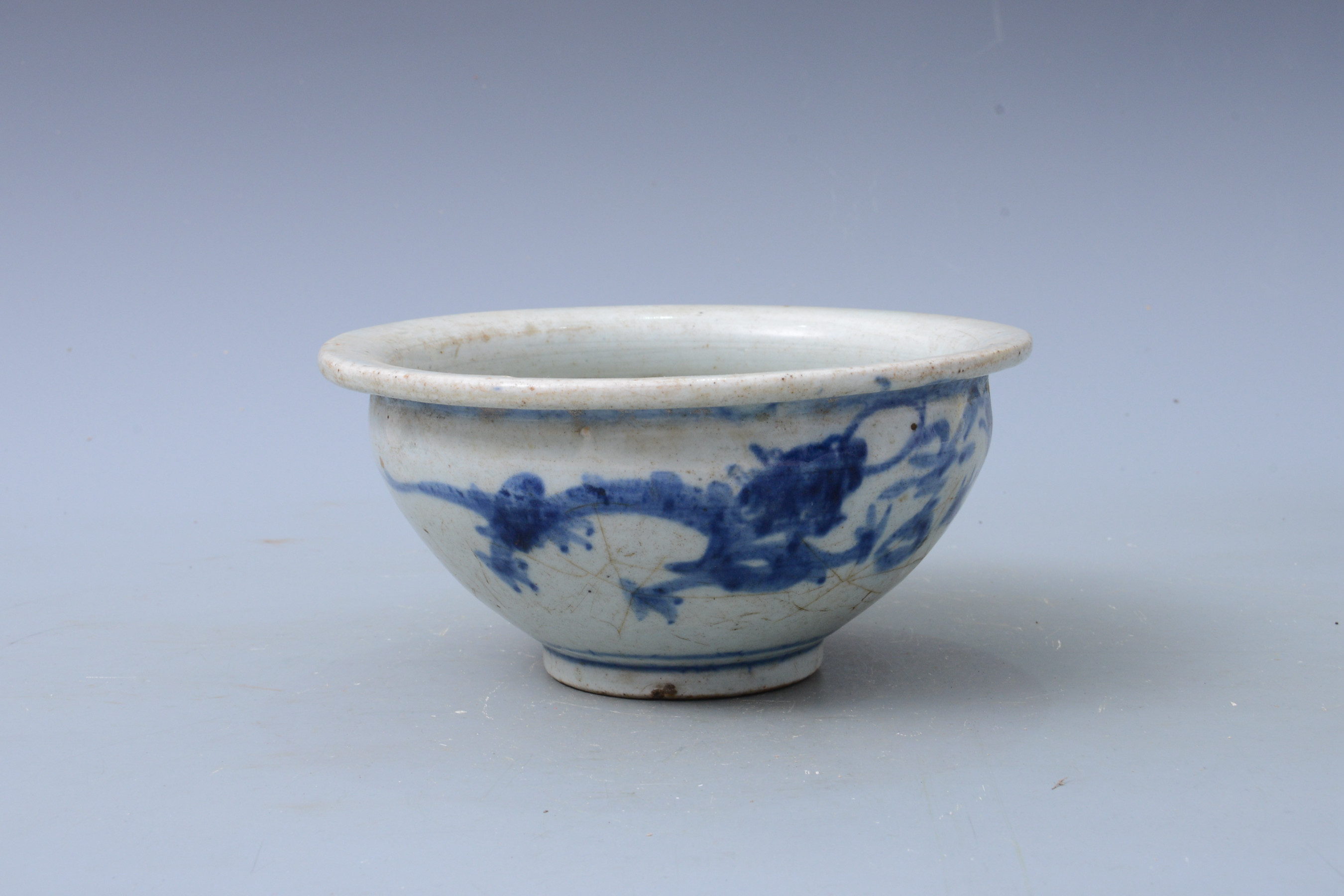 民國青花雙龍紋盤