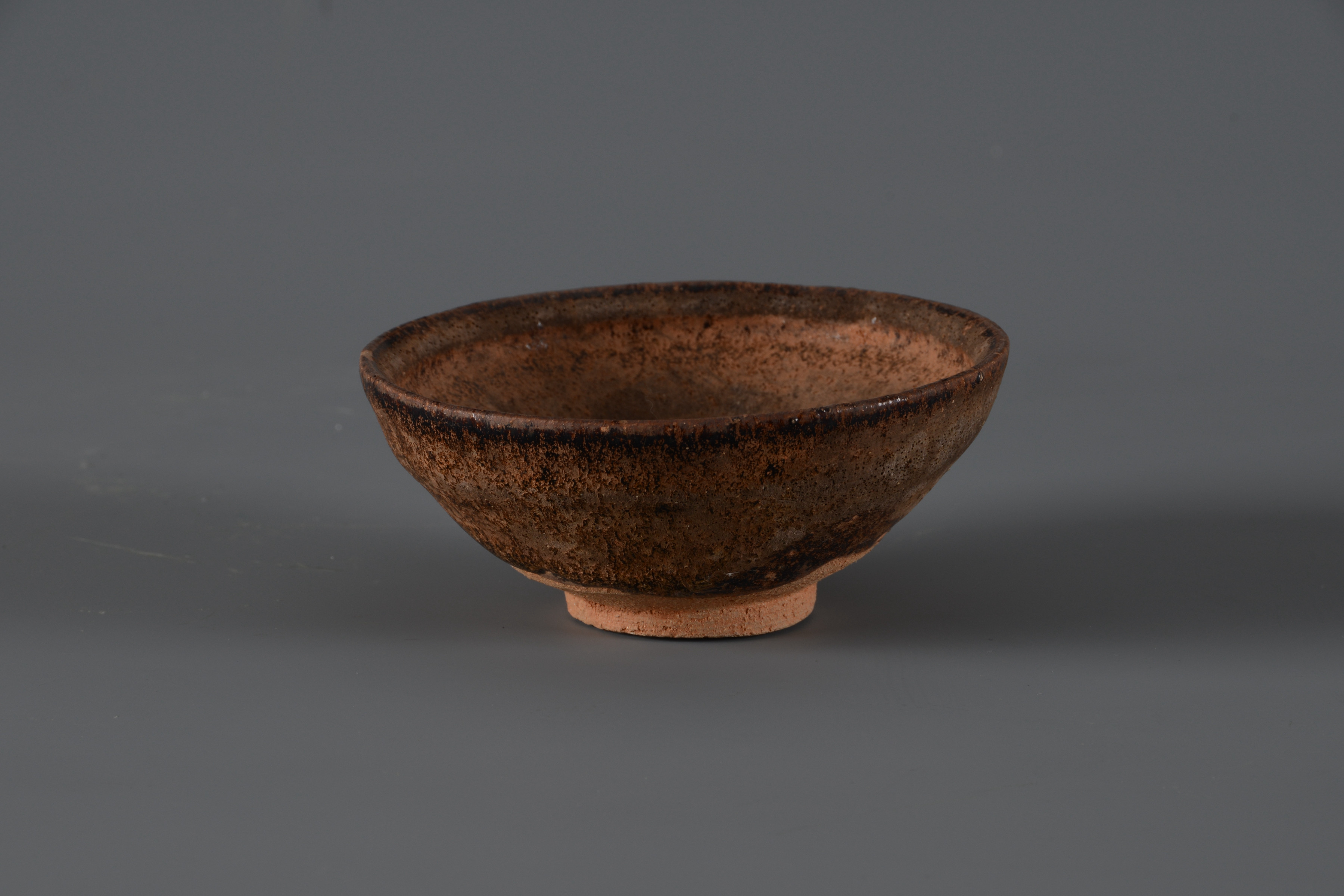 宋建窯黑釉兔毫陶碗