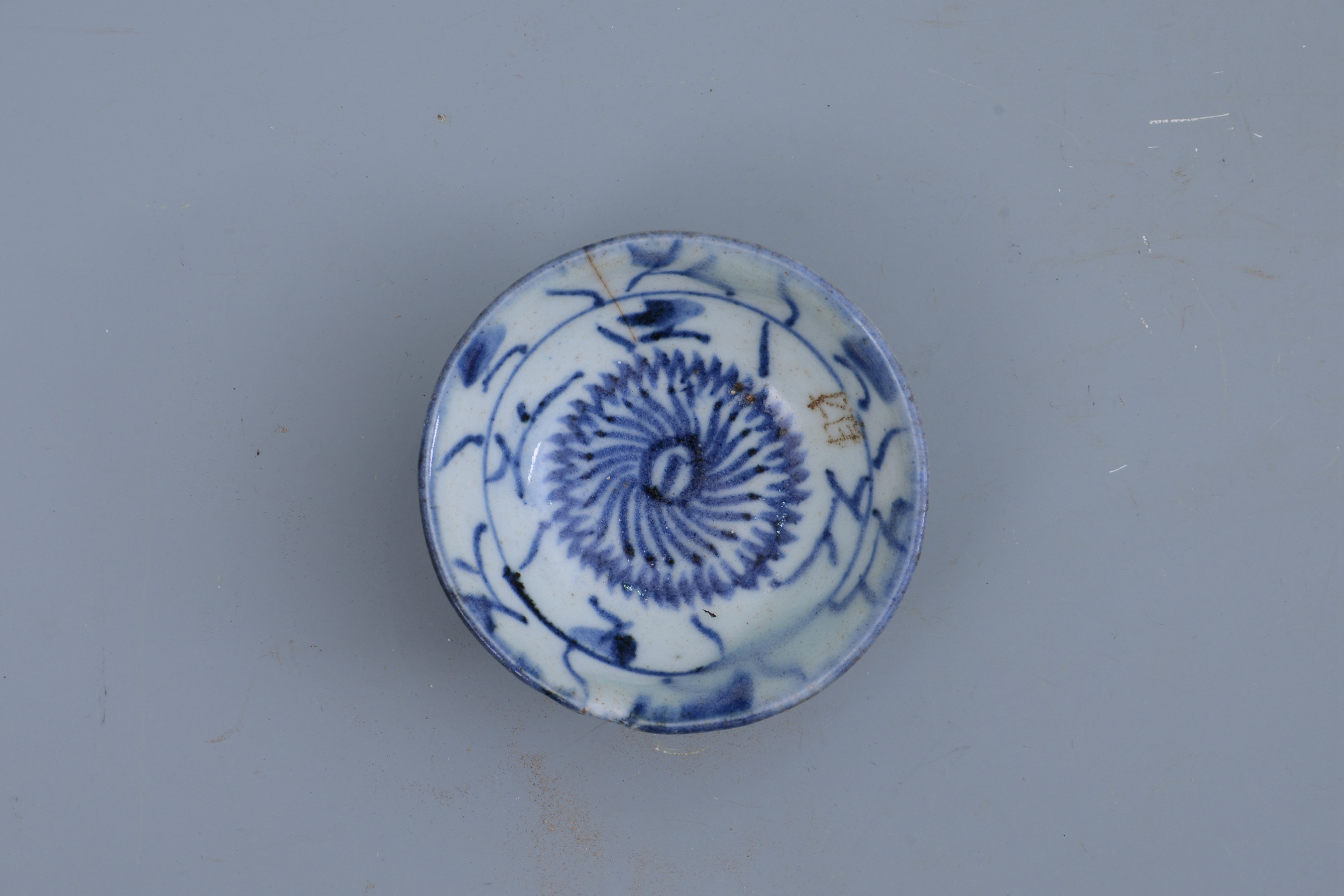 民國青花花卉紋碗