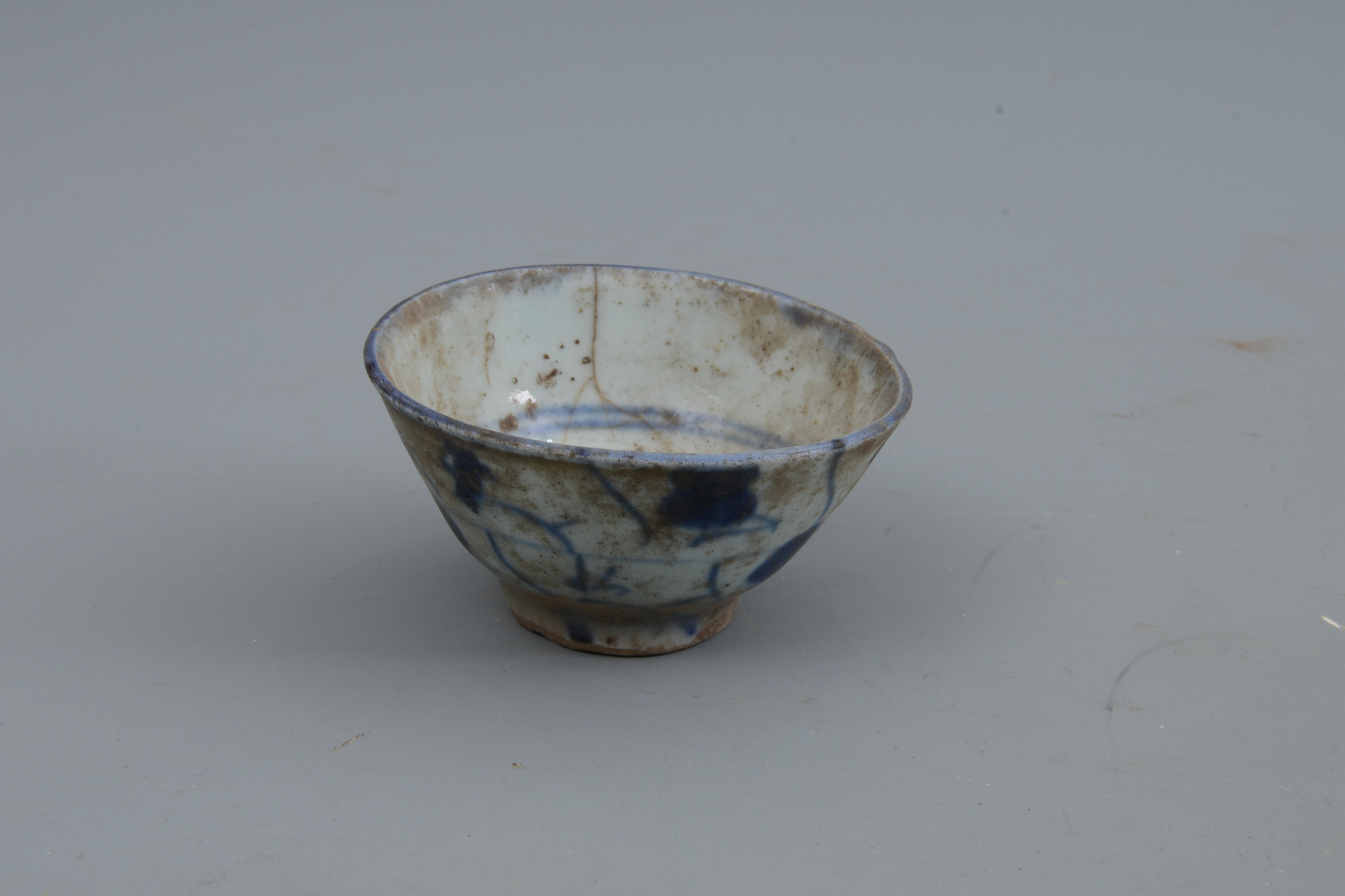 民國青花花卉紋碗