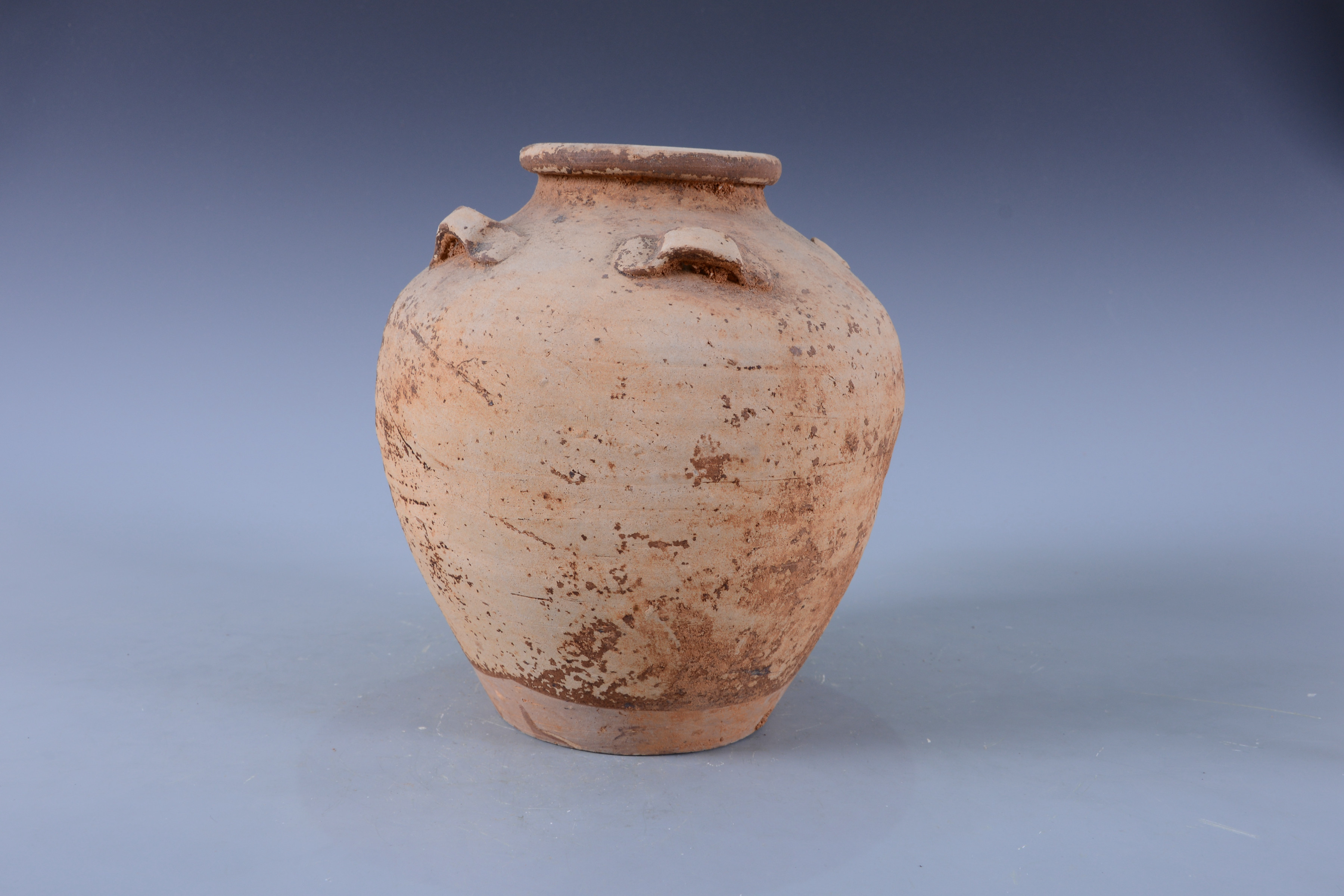 明褐釉四系陶罐