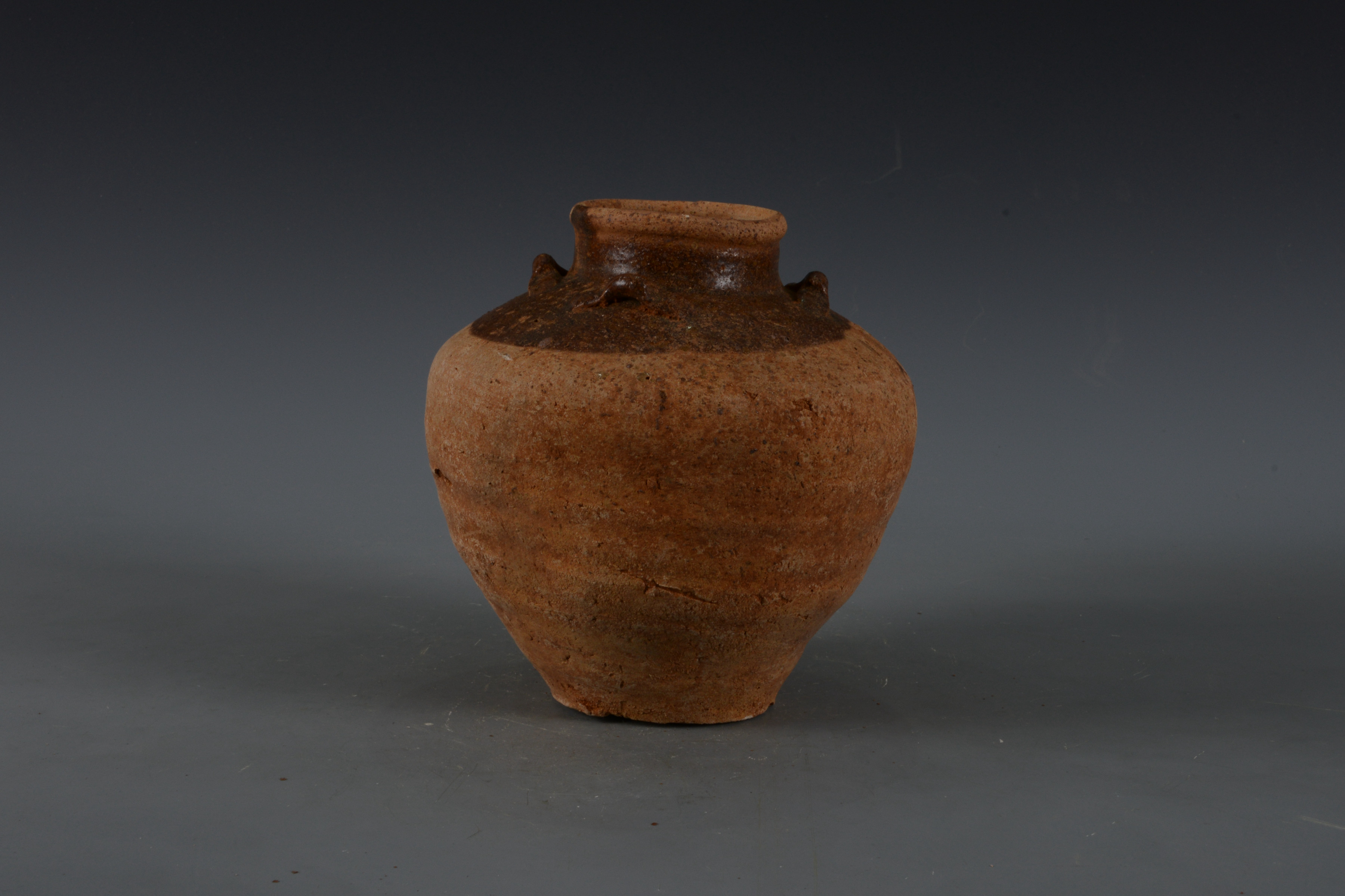 宋褐釉四系陶罐