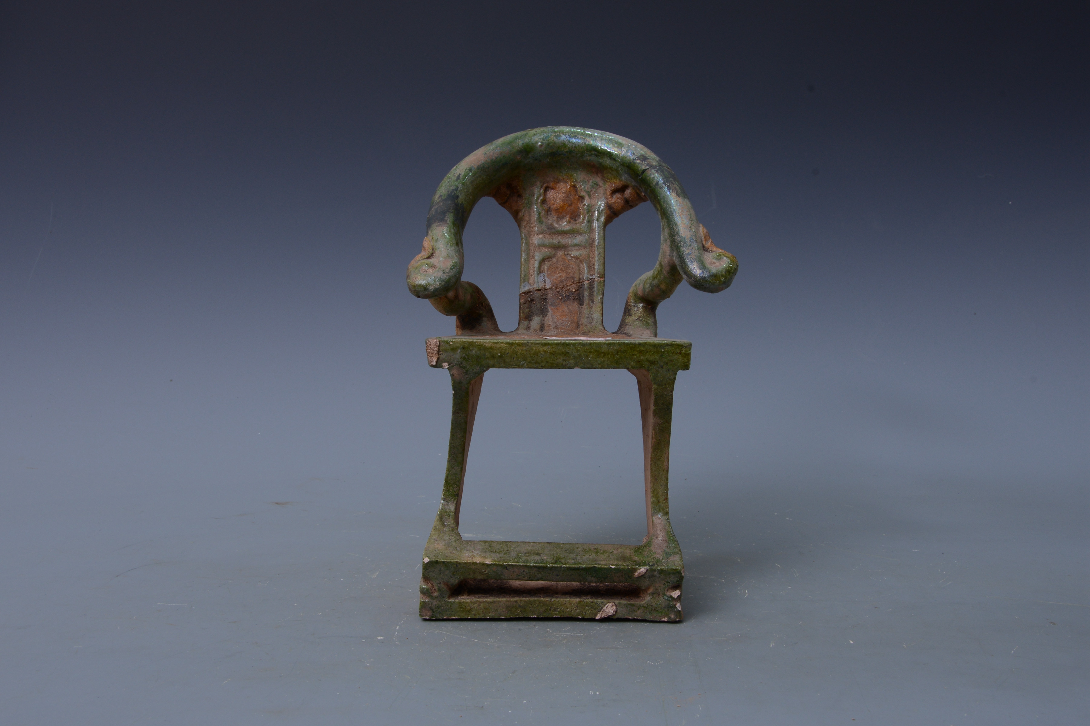 明素三彩琺華陶椅